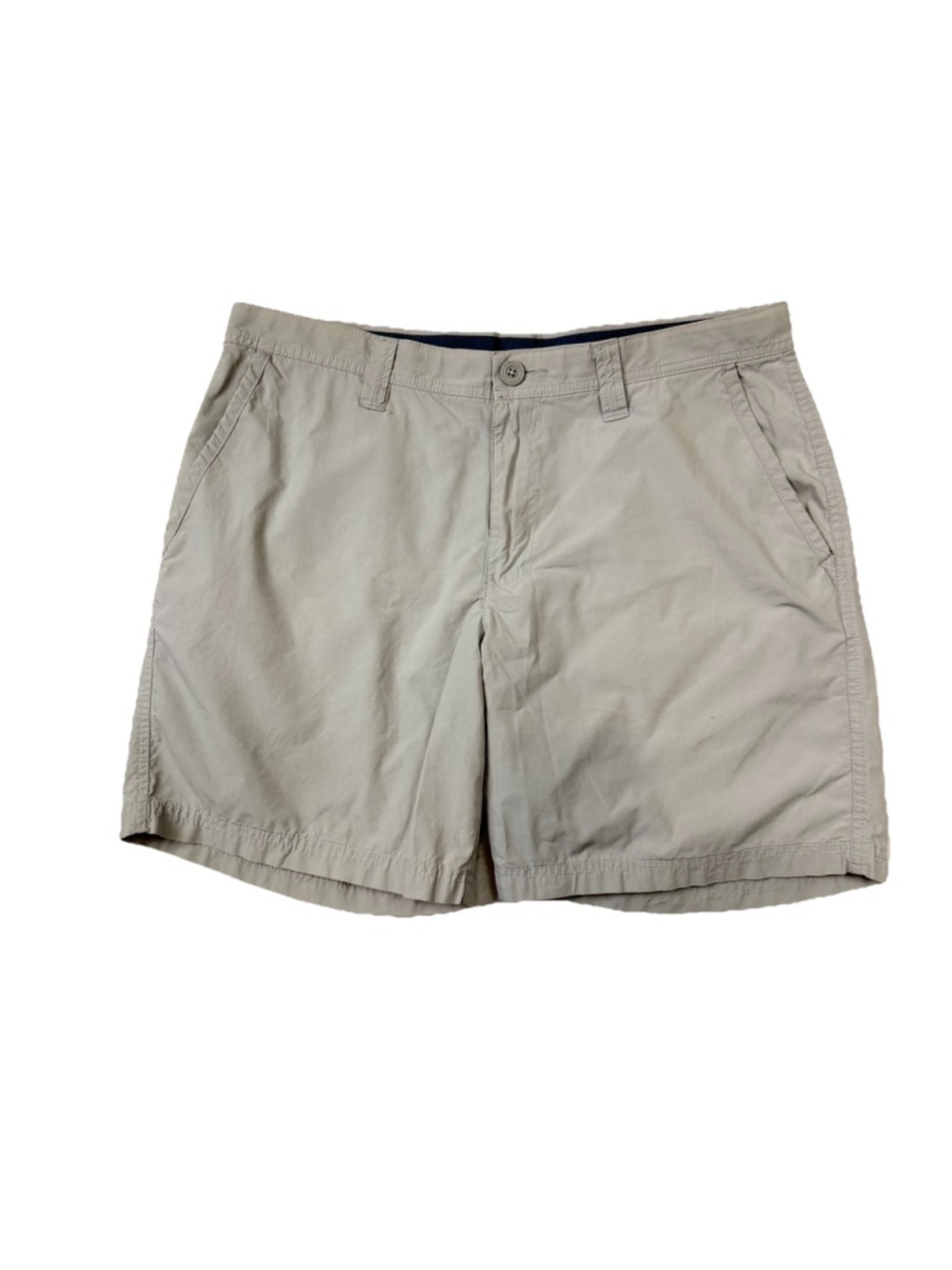 Columbia Men’s Hiking Shorts Size 34x8 Beige Khaki 100% Cotton Lightweight